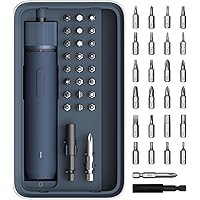 HOTO Electric Screwdriver Set, 3.6V Rechargeable Screwdriver Set with 25 S2-Steel Bits, Cordless Power Screwdriver Set with L