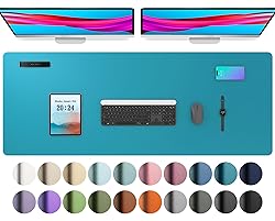 Aothia Leather Desk Pad Protector, Office Desk