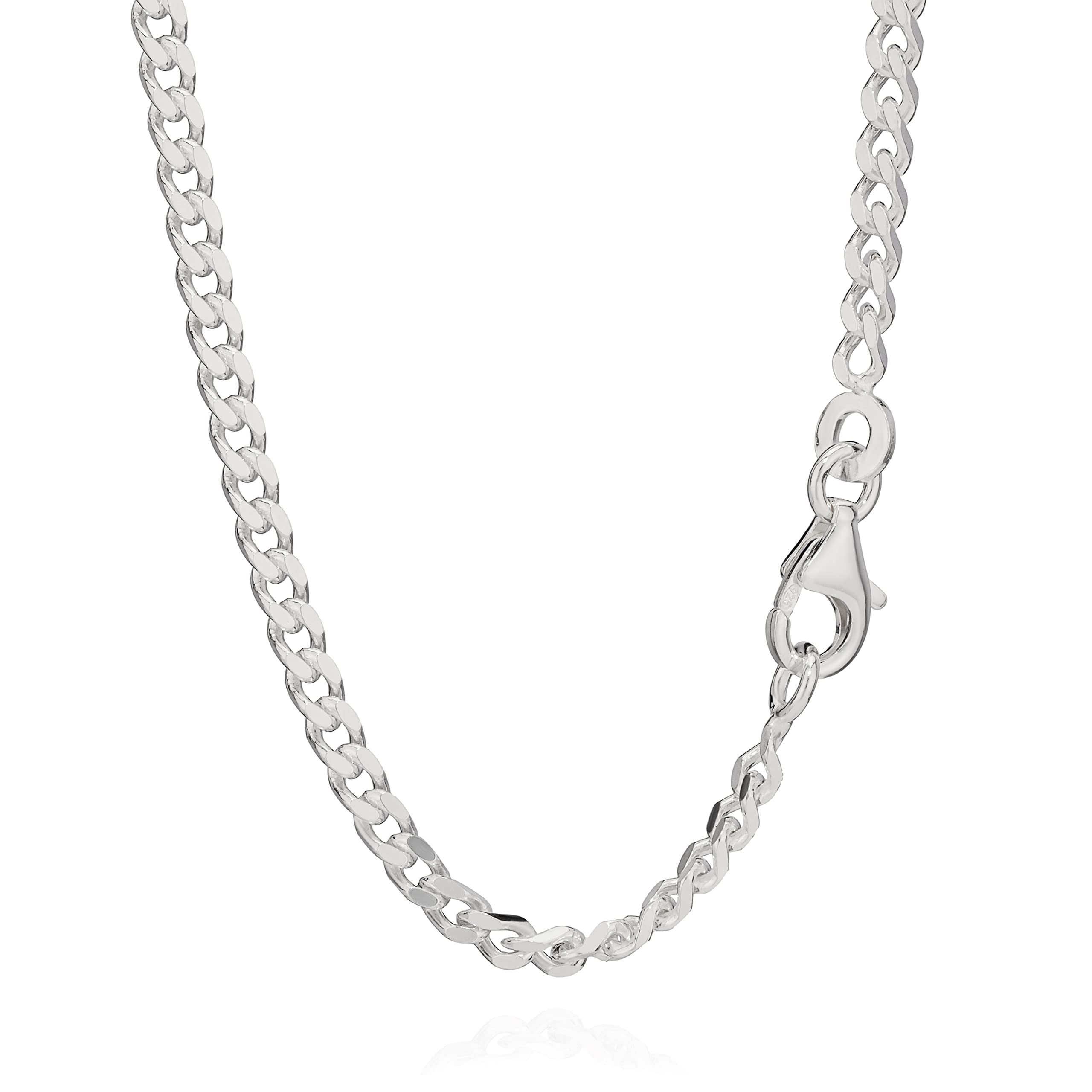 NKlaus SET 2x 925 sterling silver PANZER CHAIN 70cm king chain 2,50mm wide 11g 40227