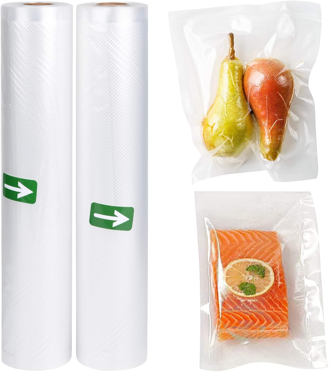 Vacuum Sealer Bags 2 Rolls 200 Pieces Freezer Bags Rolls