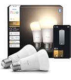 Philips Hue Smart LED A19 Bulb, White Ambiance, E26 Base, 9.5W