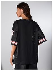 SOLY HUX Jersey Shirts for Women Oversized T-Shirt
