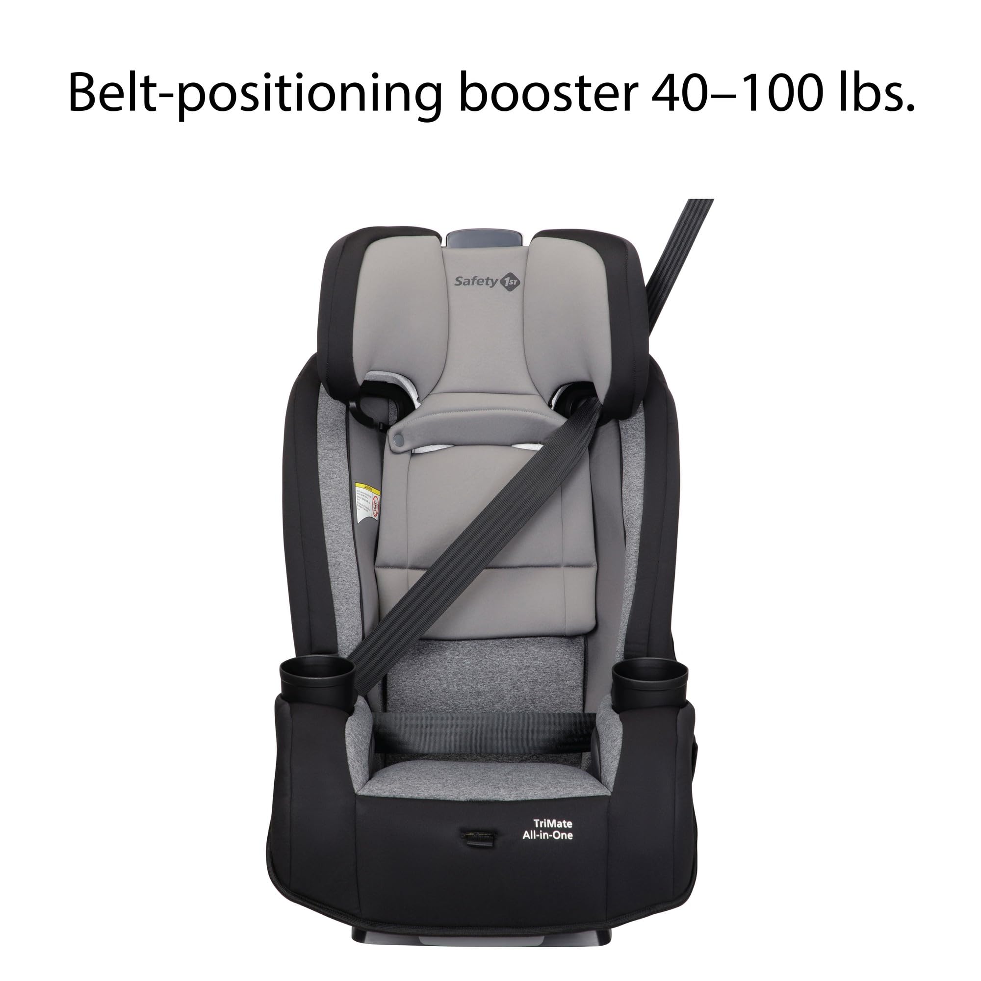 Safety 1st Convertible Car Seat, Convert from Rear to Forward Facing and Belt-Positioning Booster, Dunes Edge, From Birth to Age 10, TriMate