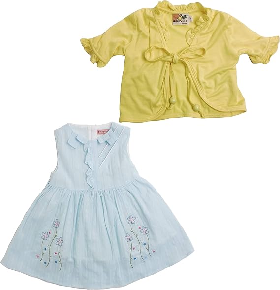 Amazon 清楚なお嬢様の普段着 半袖ボレロ お花刺しゅうワンピースのセット No 140 女の子 キッズ 80 95cm ワンピース チュニック 通販