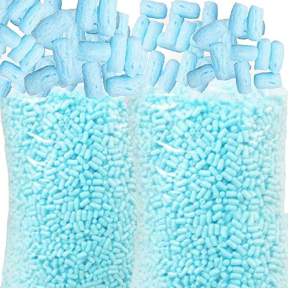 Star Supplies 15 cu ft Blue Eco-Flo Biodegradable Packing Peanuts Loose Fill