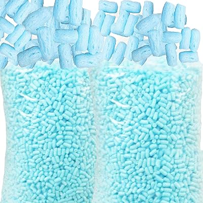 Star Supplies 15 cu ft Blue Eco-Flo Biodegradable Packing Peanuts Loose Fill