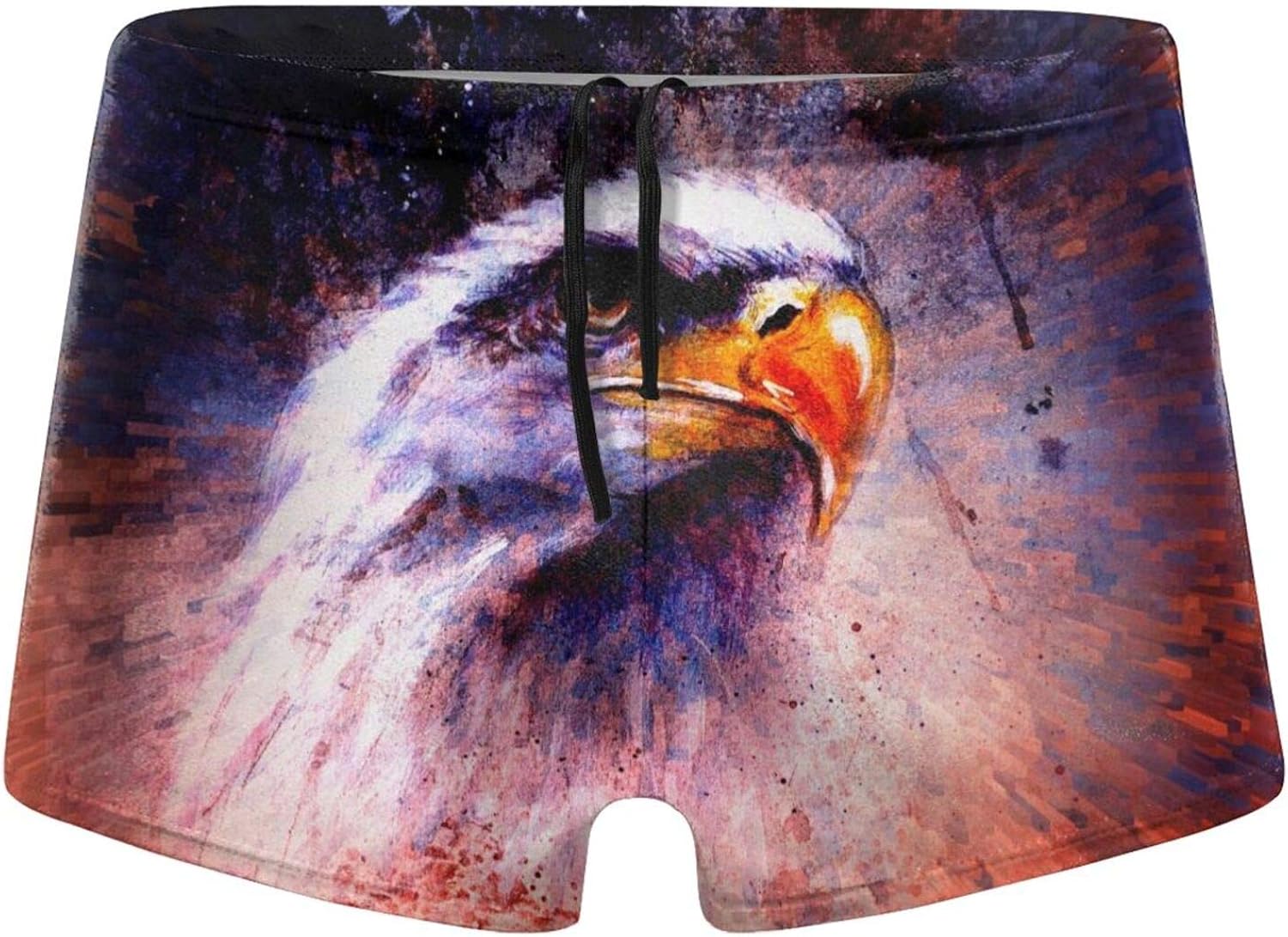 Colorful Eagle Mens Swim Trunks, Mens Quick Dry Swim Trunks Boxer Brief