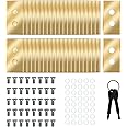 WUWENKK 40Pcs Replacement Blades Compatible for Mammotion Luba & Yuka All Series, Robust Titanium Replacement Robotic Lawnmower Blades, with Plastic Washers and Screwdrivers