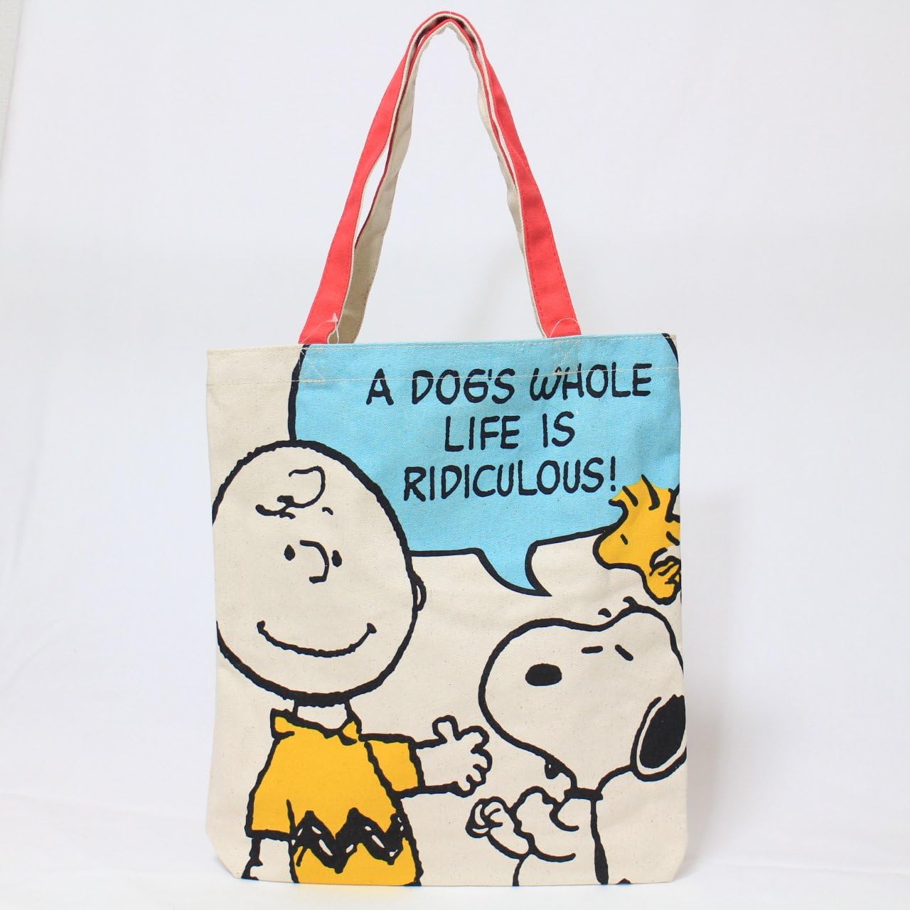 Amazon スヌーピー Snoopy 帆布 トート バッグ キャンバス 生地 ハンドタオル 2点 セット レッド バッグ 財布 ホビー