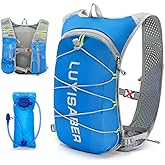 KSIBNW Running Hydration Vest Backpack, Lightweight Hydration Backpack with 1.5L Water Bladder Breathable and Sweatproof Running Rucksack Bladder Bag for Hiking Biking Running Cycling for Women Men