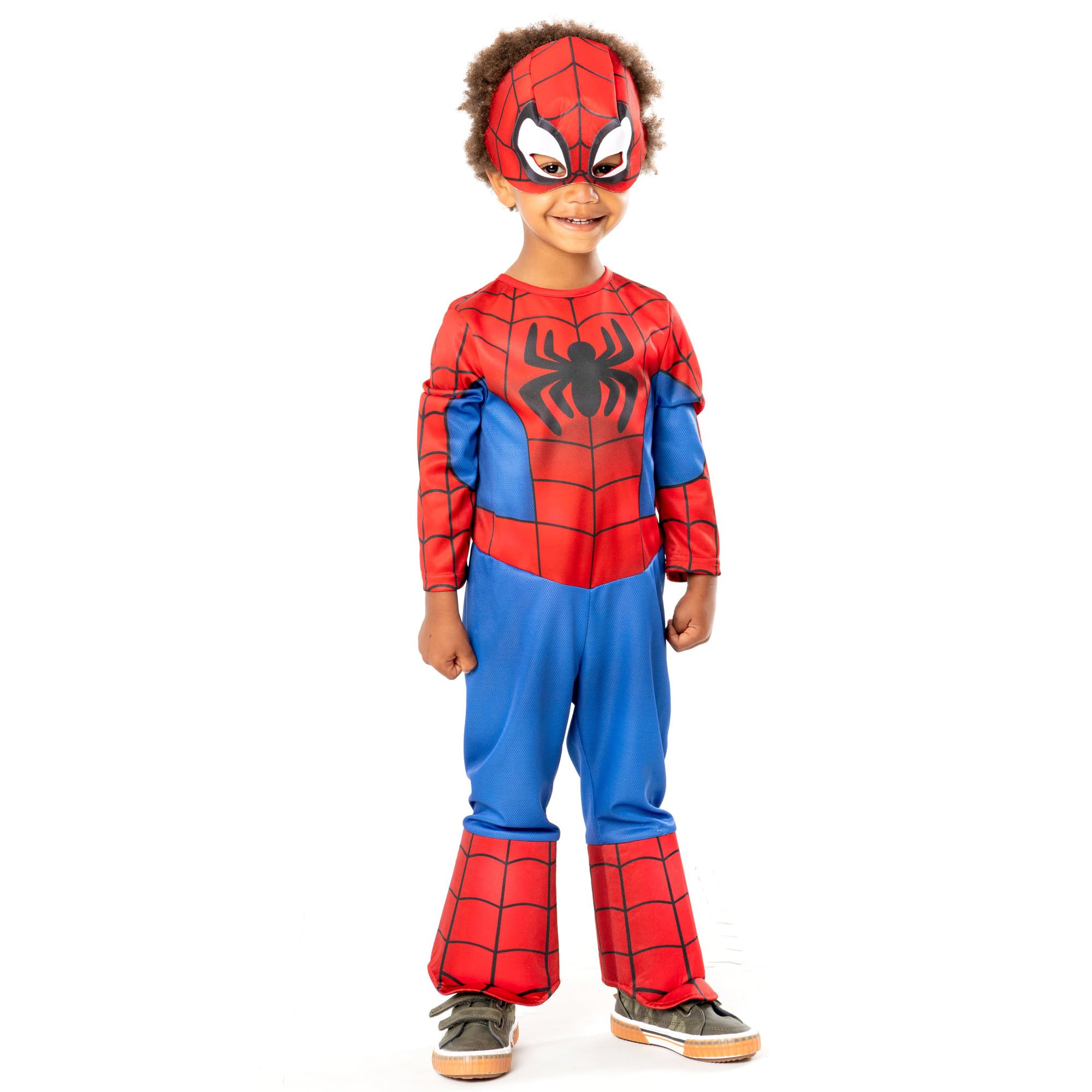 Rubies Offical Spideman Marvel Costume, Kids Fancy Dress, Cartoon, Spidey Classic - Size 5-6