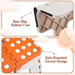 ACSTEP 9 Inch Folding Step Stool 300 LB Capacity