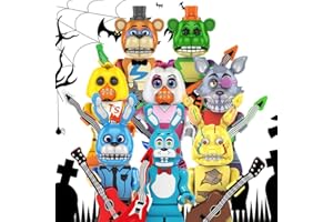 Tanjiro Outfit 8 PCS Action Figure Toys Building Blocks Anime Figures Set for Kids Boys Girls Birthday (Colourful A)