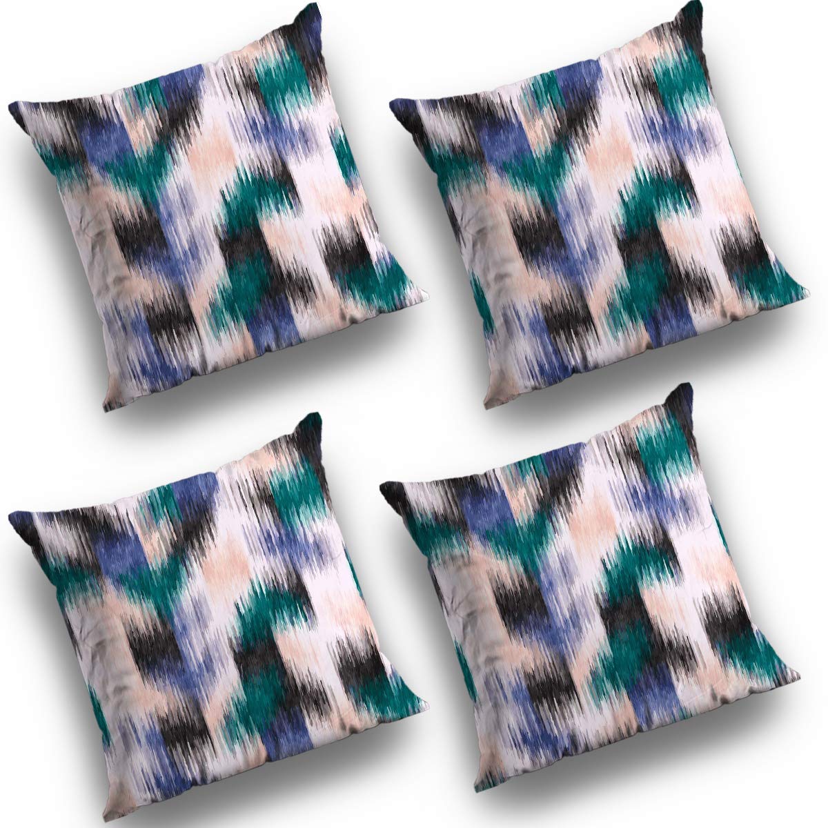 Buy Decor Production Decorative Printed Cushion Covers Soft Satin Fabric Square Throw Pillow