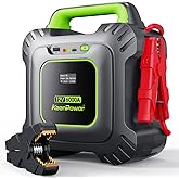 KeenPower 6000A Super Capacitor Jump Starter [Upgraded Clamps & Screen Version] – No Traditional Battery, Powered by 6X 3000F