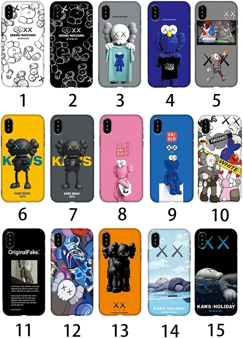 iPhone Self-Design Street Fashion KAWS Series Protector Case (12, iPhone 11 Pro Max)