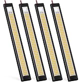 12V LED Light, 12 Volt Light Bar, Enclosed Trailer Lights, LED Light for RV Interior, String Lights for Trailer, Shed, Track, Van, RV(4Pack, 4000K, Black)