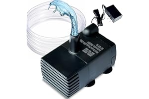 Automatic Small Sump Pump with Water Sensor, 8 FT Lift 70 GPH 115V/230V Mini Condensate Pump with Float Switch, Water Removal