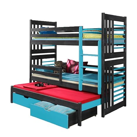 Alter GM Litera Triple ROLO Moderna Cama Nido Cama Alta ...