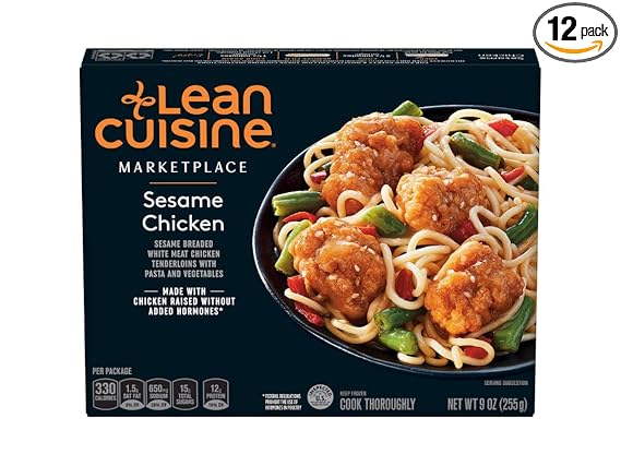 Nestle Stouffers Lean Cuisine Entree Sesame Chicken 9 Ounce 12 Per Case Amazon Com Grocery Gourmet Food