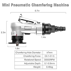 2 in 1 Mini Pneumatic Chamfering Machine,Air