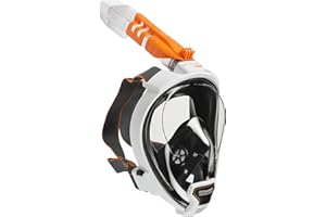 OCEAN REEF - Aria QR + Quick Release Snorkeling Mask - Full Face Snorkeling Mask - 180 Degree Underwater Vision - 8 Colours and 4 Sizes
