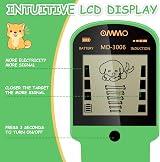 OMMO Kids Metal Detector Adjustable Stem LCD 6" Waterproof Coil Green view 2