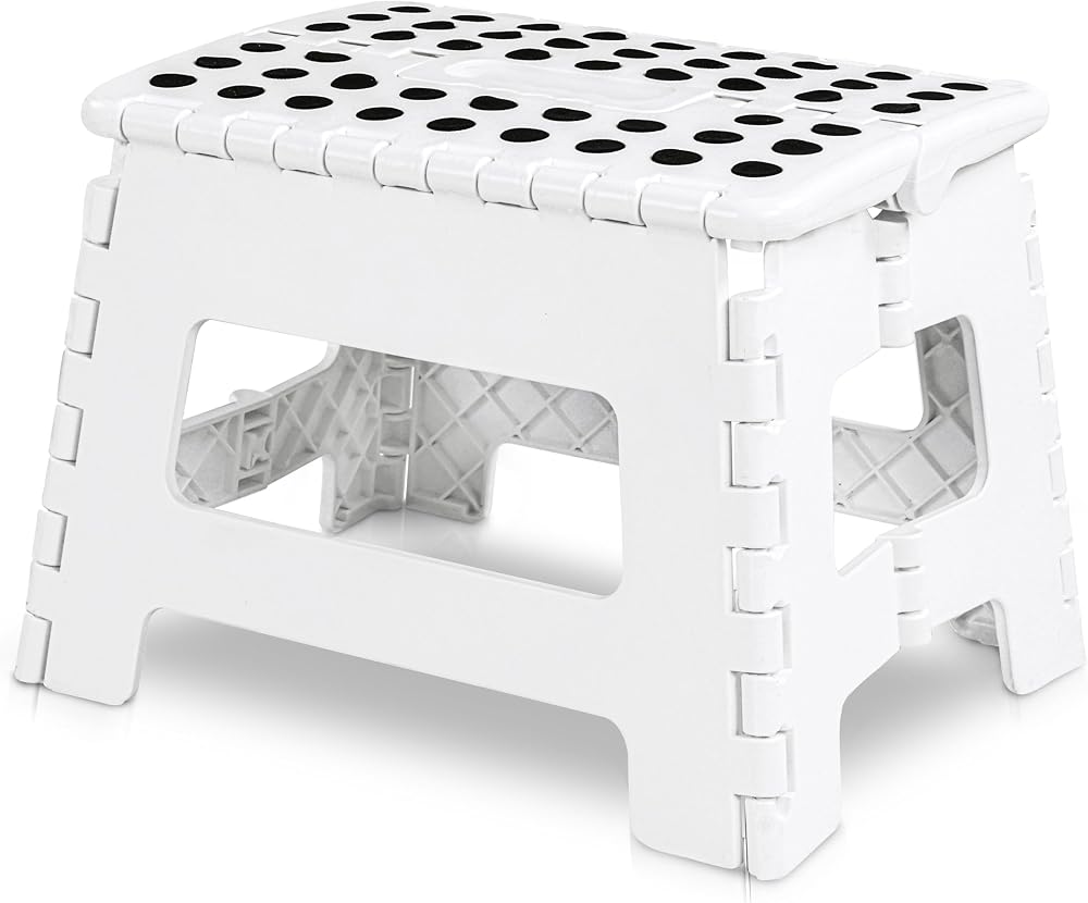 Utopia Home Folding Step Stool 9 Inch Portable Anti Slip Surface 300 lbs