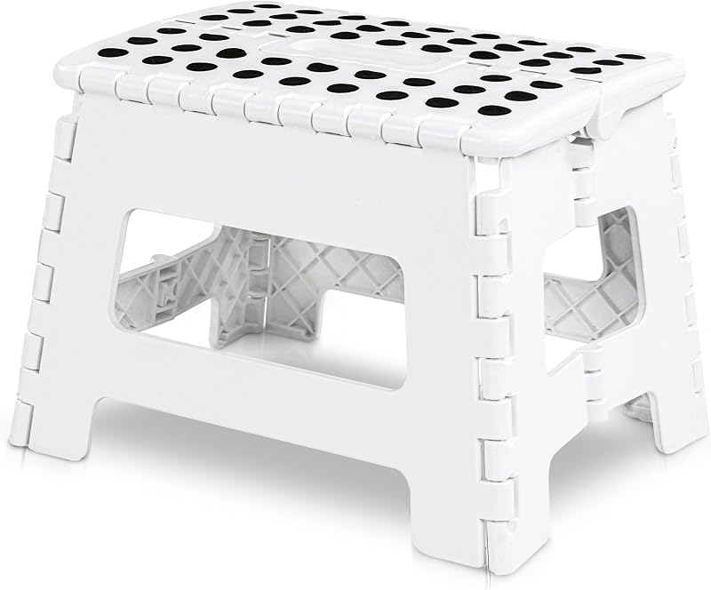 Utopia Home Folding Step Stool 9 Inch Portable Anti Slip Surface 300 lbs