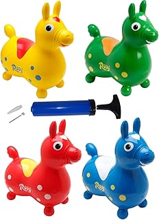 Rody Hüpfpferd + inkl. Pumpe von ATC, Sprungpferd Cavallo Ledraplastic Gymnic (gelb)