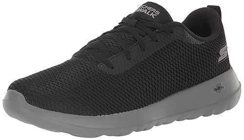 Skechers Men's Go Walk Max-Effort Sneaker, Black/Grey, 16
