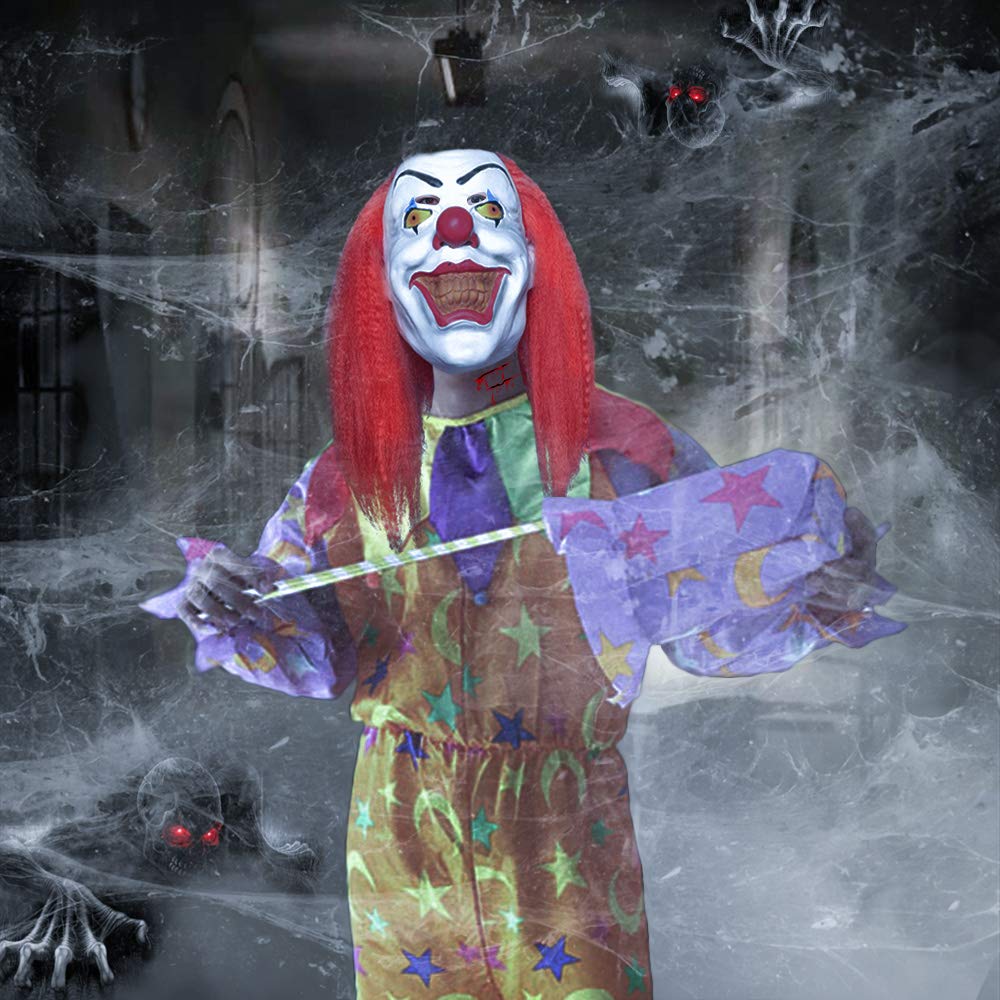 Halloween Scary Clown Mask Pennywise Stephen King\'s It Mask Halloween Horror Decoration for Adults