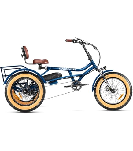 Addmotor E-310 Red Electric Trike For Adults, Folding 750W E-Bike
