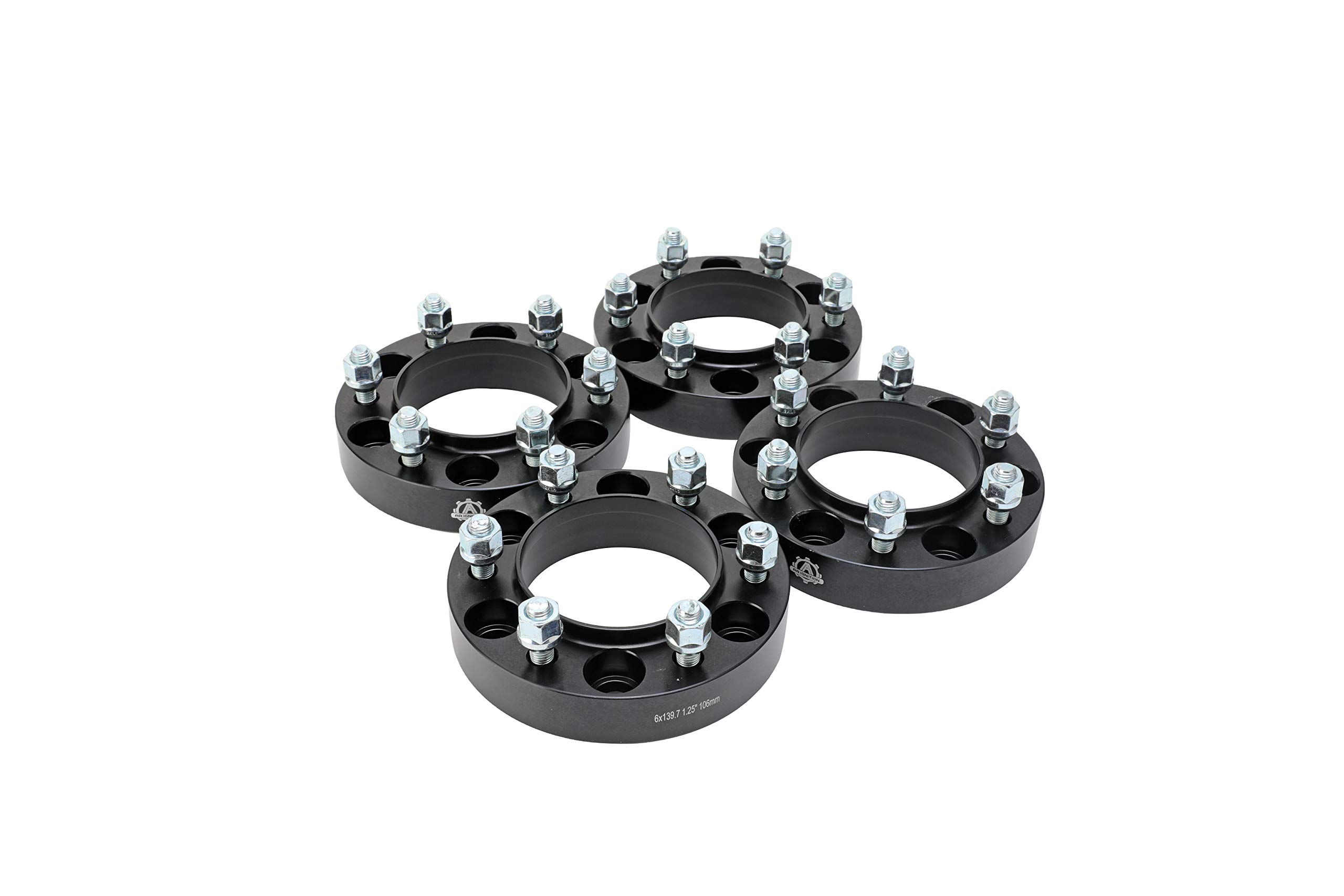 Photo 1 of Wheel Spacer Set of 4-6 Lug 1.25 inch 32mm Hub Centric 6x5.5 - Compatible with Toyota Vehicles - 1996-2018 4Runner, 01-07 Sequoia, 2001-18 Tacoma, 00-06 Tundra, FJ Cruiser - 6x139.7mm