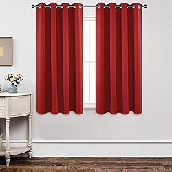 Joydeco Blackout Curtains 63 inch Length 2 Panels