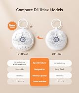 Dreamegg D11Max+ White Noise Machine BPA-Free Silicone Cover Ocean 21 Sounds view 2