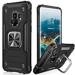 IKAZZ for Galaxy S9 Case,Dual Layer Soft Flexible