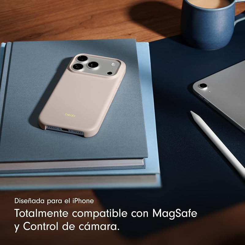 Capa com MagSafe, Controlo da Câmara, Acabamento Mate e Interior em Microfibra para iPhone 17 Pro – Cinzento Calcário