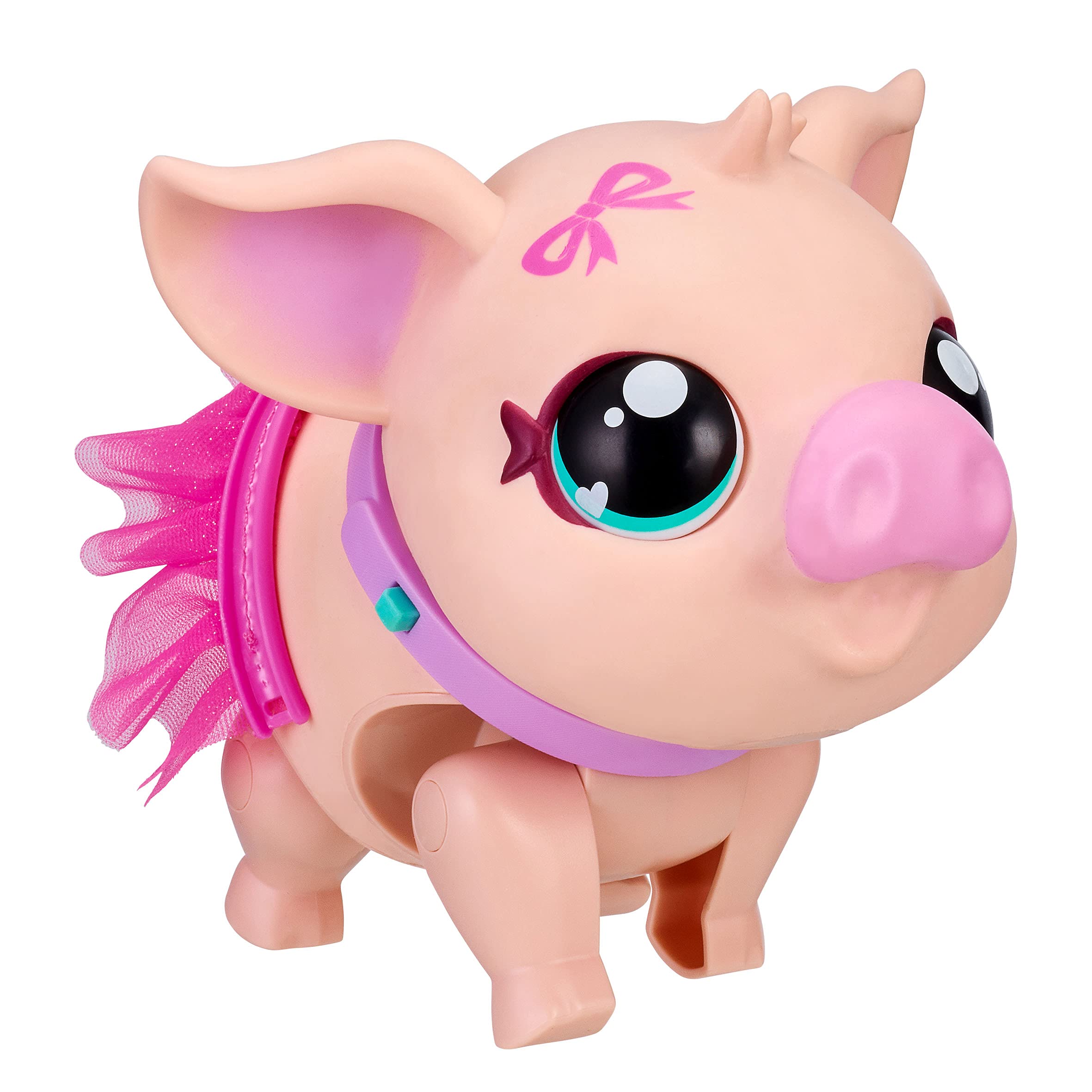 Little Live Pets - My Pet Pig: Piggi Bella | Soft and Jiggly Interactive Toy Pig With Tutu That Walks, Dances and Nuzzles. 20+ Sounds & Reactions. Batteries Included. For Kids Ages 4+.