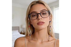 Crystal Beaded Eyeglass Chains Women Colorful Sunglasses Strap Holder Anti Slip Reading Glasses Cord Colorful