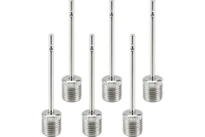 Qancekoo 6 PCS Ball Pump Needles, Sturdy Air Pumping Pins Football Pump Valves Inflation Needle for Inflating Sports Ball, Ba