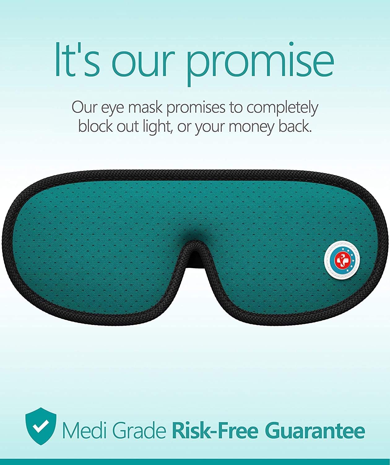Medi Grade 100% Blackout Eye Mask for Sleeping - Image 4