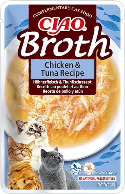 INABA Ciao Broth Chicken & Tuna Wet Cat Food 40g 1 Pack