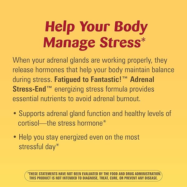 NATURE’S WAY FATIGUED TO FANTASTIC! ADRENAL STRESS END, STRESS-RELATED FATIGUE SUPPORT*, 60 COUNT