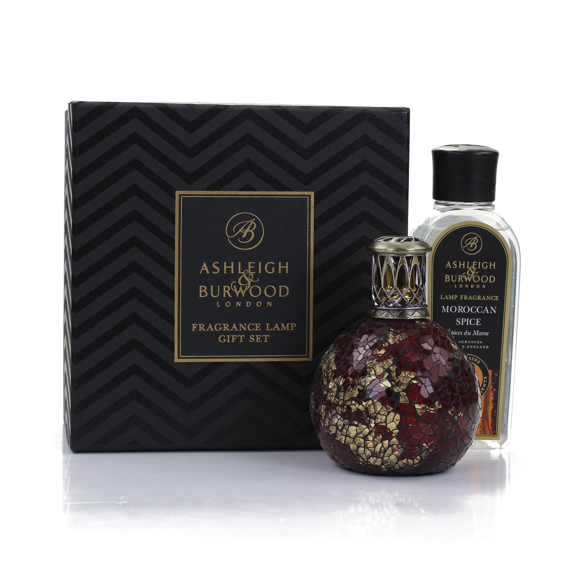 ASHLEIGH & BURWOOD | Dragon's Eye Gift Set | Hand Crafted Dragon's Eye Lamp & Moroccan Spice Fragrance 250ml