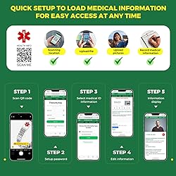 Theluckytag Medical Bracelets with QR Code for