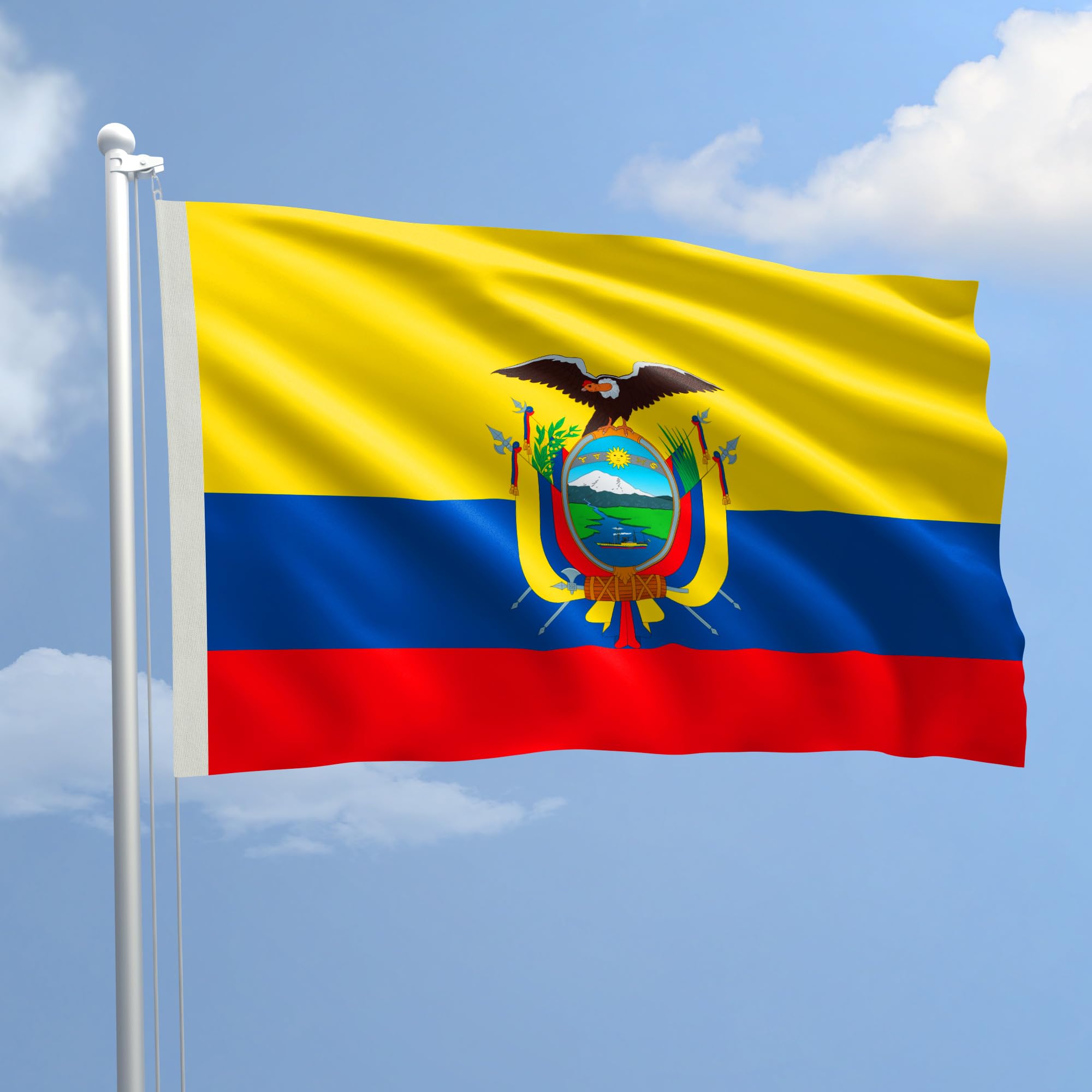 AL PRODUCTION Nautical Flag Ecuador in Fabric Size 100 x 150 to