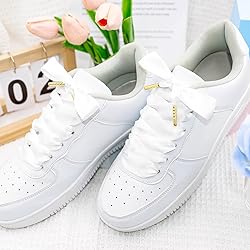 WEGOODZF Ribbon Satin Sneakers Shoelaces: 2 Pair