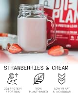 PhD Diet Plant Protein Powder Strawberries & Cream 40 Servings 1 kg view 2