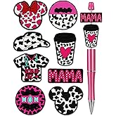 8Pcs Silicone Focal Beads for Pens – Premium Soft, Durable Beads for Custom Pen Making, DIY Craft Projects, and Personalization – Assorted Colors and Designs (Cheetah)